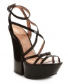 Fresh off the vine, these vibrant, strappy sandals are the fresh look you've been searching for. With their sky-high chunky heels, BCBGeneration's Fig platform sandals channel South Beach chic.