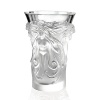 From a master in crystal, Lalique's Fantasia Vase enchants with hand-cut, frosted long-locked sirens set against a clear upper portion.