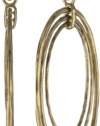 Lucky Brand Gold-Tone Orbital Hoop-on-Hoop Earrings