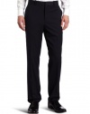 Perry Ellis Men's Portfolio Slim Fit Flat Front Mini Stripe Pant