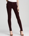 A wine-inspired hue brings fall-ready style to these skinny MARC BY MARC JACOBS jeans, perfect for day or night with nude heels and a silk tee.