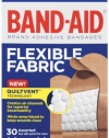 Band-Aid Brand Adhesive Bandages, Flexible Fabric, 30 Count (Pack of 2)
