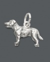 Faithful, loyal, and just a little furry. Sterling silver charm by Rembrandt features a Labrador Retriever -- the perfect addition to your charm bracelet or necklace. Approximate drop: 3/4 inch.