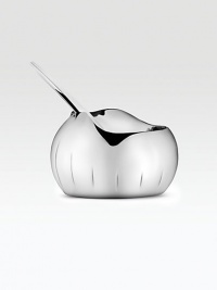 From the Legacy Collection. A modern classic, sleek and elegant, with curvaceous lines and a spoon that sits gracefully within the arched rim.Stainless steel 3H X 4W X 3D Dishwasher safe Imported From the Legacy Collection. A modern classic, sleek and elegant, with curvaceous lines and a spoon that sits gracefully within the arched rim.Stainless steel 3H X 4W X 3D Dishwasher safe Imported