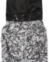 Ruby Rox Kids Girls 7-16 Print Pocket Derss, Black/Ivory, 16