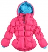 Weatherproof Girls Fuchsia & Turquoise Bubble Jacket (4)