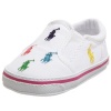 Ralph Lauren Layette Bal Harbour Crib Shoe (Infant/Toddler),White/Multi,3 M US Infant