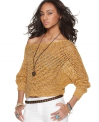 Slouchy and cropped, top off any look with Free People's stylish lightweight sweater! Slouchy and cropped, top off any look with Free People's stylish lightweight sweater!
