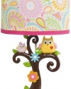 Kids Line Dena Happi Tree Lamp Base and Shade, Pink