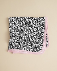 Wrap your little one in the comfort and cute style of Offspring's rosette-print blanket, crafted in soft, durable 2-ply cotton. Wrap your little one in the comfort and cute style of Offspring's rosette-print blanket, crafted in soft, durable 2-ply cotton.