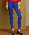 Channel classic Americana style in Tommy Hilfiger's skinny pants, available in bright, bold colors.