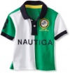 Nautica Sportswear Kids Baby-Boys Infant Pieced Short Sleeve Polo Shirt, Jelly Bean Green, 18 Months