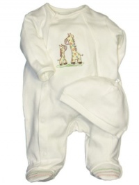 Little Me Layette Footie, Giraffe, Ivory Little Me Layette Footie, Giraffe, Ivory