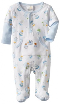 ABSORBA Baby-Boys Newborn Boat Cotton Footie, Blue/White, 0-3 Months ABSORBA Baby-Boys Newborn Boat Cotton Footie, Blue/White, 0-3 Months