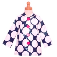 Pink Platinum Little Girls Size 4 Navy Polka Dot Spring Rain Coat Pink Platinum Little Girls Size 4 Navy Polka Dot Spring Rain Coat