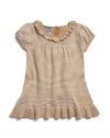 GUESS Sweater Dress with Bloomers, GOLD (18M)