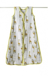 aden + anais Cozy Slumber Muslin Four Layer Sleeping Bag, Jungle Jam - Giraffe, Large aden + anais Cozy Slumber Muslin Four Layer Sleeping Bag, Jungle Jam - Giraffe, Large