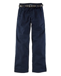 Classic straight-leg pant in cotton chino, washed for softness. Classic straight-leg pant in cotton chino, washed for softness.