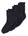 Ralph Lauren Childrenswear 3 Pack Crew Socks - Boys 2-7