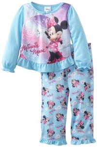 Disney Girls 2-6X Minnie In Diamonds Long Sleeve 2 Piece Pajama, Aqua, 3T Disney Girls 2-6X Minnie In Diamonds Long Sleeve 2 Piece Pajama, Aqua, 3T
