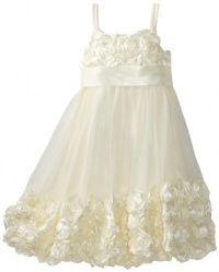 Bonnie Jean Girls 7-16 Mesh Bubble Dress with Bonaz Trim Bonnie Jean Girls 7-16 Mesh Bubble Dress with Bonaz Trim