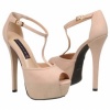 Steven by Steve Madden Women's Angels Open-Toe Pump,Blush Nubuck,8.5 M US