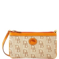 Dooney & Bourke Signature Jacquard Large Slim Wristlet, Brown Dooney & Bourke Signature Jacquard Large Slim Wristlet, Brown