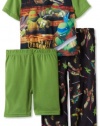 AME Sleepwear Boys 2-7 Ninja Stripes Pajama Set
