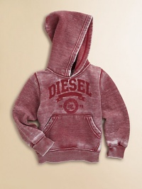 The ultra-cool, ultra-cozy hoodie he loves with all the requisite details in a lived-in, vintage wash.Attached hoodLong sleevesPullover styleKangaroo pocket60% polyester/40% cottonMachine washImported The ultra-cool, ultra-cozy hoodie he loves with all the requisite details in a lived-in, vintage wash.Attached hoodLong sleevesPullover styleKangaroo pocket60% polyester/40% cottonMachine washImported