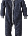 Splendid Littles Baby-Boys Newborn Double Faced Thermal Playsuit, Navy, 3-6