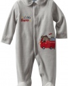 Carters Boys 2-7 Little Hero Monkey Coverall, Grey Heather, 0-3 Months