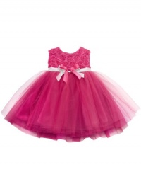 Rare Editions Baby-Girls Infant Ballerina Dress, Fuchsia, 18 Months Rare Editions Baby-Girls Infant Ballerina Dress, Fuchsia, 18 Months