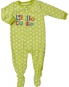 Carter's Toddler Girls Little Cutie Fleece Footed Sleeper Lime Green (2t)