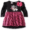 Disney Girls 2-6X Minnie Mouse Diva Twofer Sleeve Dress