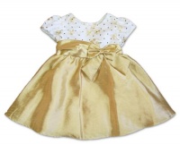 Rare Editions Baby-Girls Infant Ivory Gold Embroidered Flowers Sequins Shantung Dress, 18 Months Rare Editions Baby-Girls Infant Ivory Gold Embroidered Flowers Sequins Shantung Dress, 18 Months