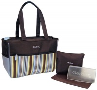 Gerber Stripe Nylon Diaper Tote, Blue Gerber Stripe Nylon Diaper Tote, Blue