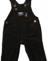 OshKosh B'gosh Flower Overalls - Black-Black-6 Months