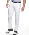 No sweat. Keep your cool on the course in these Puma golf pants featuring moisture-wicking USP technology.