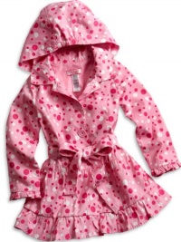 GUESS Kids Girls Little Girl Dotted Jacket, LIGHT PINK (5) GUESS Kids Girls Little Girl Dotted Jacket, LIGHT PINK (5)