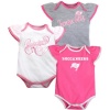 Newborn Tampa Bay Buccaneers 3 Piece Creeper Set (0/3M - 6/9m) 3-6 Months