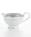 Well-suited for formal occasions, Mikasa's regal Platinum Crown dinnerware and dishes collection trims elegant white fine china with embossed platinum bands.