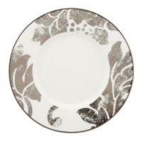Lenox 822838 Silver Applique Saucer, White Lenox 822838 Silver Applique Saucer, White