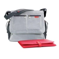 Skip Hop Via Messenger Diaper Bag, Platinum Skip Hop Via Messenger Diaper Bag, Platinum