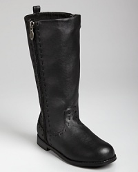 With spectator details and an inside zip for easy on and off, the Dallas tall boot offers big style for the adventurously fashionable girl. With spectator details and an inside zip for easy on and off, the Dallas tall boot offers big style for the adventurously fashionable girl.