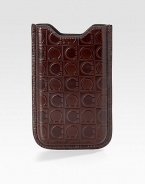 A slipcase for the iPhone® user who appreciates elegant craftsmanship as much as on-the-go style in embossed calfskin leather. Leather Accommodates all iPhone 4/4S models 3½W X 5H Made in Italy 