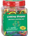 Eureka Tub Of Linking Shapes, 200 Links in 3 3/4 x 5 1/2 x 3 3/4 Tub