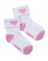 Hanes Toddler Girls Non-Skid Turncuff Socks P6