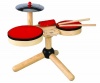 Comes With Two Sizes Of Drums With Sturdy Latex Drum Heads - PlanToys Musical Band