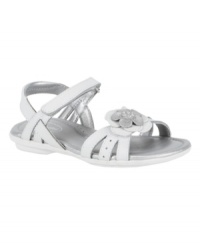 Stay on your feet! She'll love the look and feel of these flexible, comfortable sandals from Stride Rite. Stay on your feet! She'll love the look and feel of these flexible, comfortable sandals from Stride Rite.