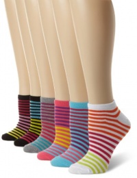 Steve Madden Legwear Women's 6 Pack Animal Low Cut Striped Socks, Black/Grey/Multi, 9 - 11 Steve Madden Legwear Women's 6 Pack Animal Low Cut Striped Socks, Black/Grey/Multi, 9 - 11